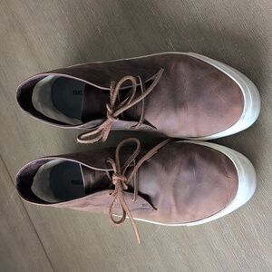 SeeVees Maslon Desert Boot-Elmwood Rigged oiled Leather Brown Mens 12